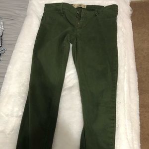 Army green hollister jeggings